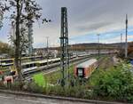 Der Abstellbahnhof Suttgart Stadtpark am 02.11.2021.