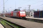 Die E-Lok 146 209-9 auf den Weg vom Stuttgarter Hbf zum Karlsruher Hbf am 23.04.2006