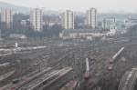 Blick ber den Stuttgarter Hauptbahnhof am 23.