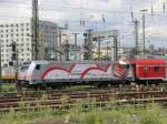 146-227 wird am 9.8.10 in Stuttgart Hbf mit dem RE 19508 nach Heidelberg bereitgestellt.