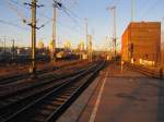 Das Gleisvorfeld in Stuttgart Hbf; 16.01.2011