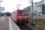 181 207-2 am 23.10.2014 mit dem IC 187 (Stuttgart Hbf - Zürich HB) in Stuttgart Hbf und wartet auf ihre Ausfahrt.