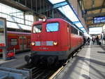 BR 115 198-4 mit IC aus Zürich  27.02.2017, in Stuttgart HBF