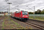 147 010-3 von DB Regio Baden-Württemberg als RB 1???? von Osterburken nach Stuttgart Hbf durchfährt den Bahnhof Stuttgart-Zuffenhausen auf Gleis 5.