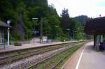 Bahnsteig 1 und 2 in Triberg; 20.06.2010