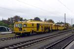 UELZEN (Landkreis Ulzen), 05.09.2021, Schienenbaufahrzeuge im Bahnhof Uelzen