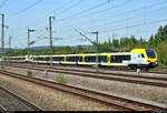 Nachschuss auf 1430 546-0 (ET 6.03) und 1430 544-5 (ET 6.01 | Stadler FLIRT 160) der Go-Ahead Baden-Württemberg GmbH (GABW) als IRE 19016 (IRE1) von Stuttgart Hbf nach Karlsruhe Hbf, die den