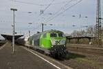 218 461-2 mit einem Bauzug in Wanne-Eickel Hbf (10.04.2023) 