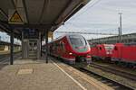 632 118 wartet als RB 43 nach Dorsten in Wanne-Eickel Hbf auf die Ausfahrt (10.04.2023)