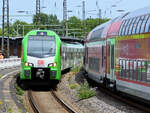 Den Elektrotriebzug 3429 016 B habe ich hier Ende Juni 2024 kurz vor der Ankunft am Hauptbahnhof in Wanne-Eickel abgelichtet.