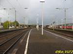 Wanne-Eickel Hbf, rechts die Abstellgruppe. 21.10.2007.