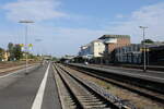 Die Bahnsteige in Weiden (Oberpf), am 03.10.2023.