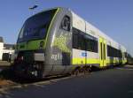 VT 650.703 von Agilis steht am 26. August 2011 auf Gleis 70 im Bahnhof Weiden (Oberpf) abgestellt.