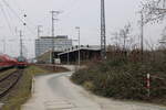 Der Bereich vom frheren Postbahnhof, am 04.02.2025 in Wrzburg Hbf.