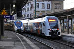 Die Elektrotriebzüge 862 & 462 080 im Februar 2021 am Hauptbahnhof Wuppertal.