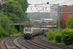 1042 520 Centralbahn mit Rheingoldzug am 24.05.2014 in Wuppertal.