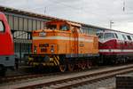 Am 17.09.2017 fand auf dem Hbf. Zwickau ein Bahnhofsfest statt.Ausgestellt war RIS V60 1264(345 119).