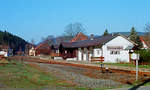 12.04.1987 Rodachtalbahn Kronach - Nordhalben, Bahnhof Steinwiesen