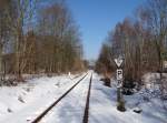 Paar Bilder der stillgelegten Strecke Schönberg-Hirschberg aus Tanna am 17.02.15.