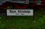 Schild das an die Betriebsjahre der meterspurigen nassauischen Kleinbahn erinnert.
Nasstätten am 21.6.2015