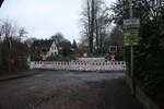 Der Bahnübergang an der Straße ,,am Vogelbusch´´ in Bremen-St.Magnus am 30.12.2024 der leider gesperrt und nicht einsatzbereit ist.