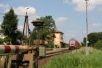 Der Bahnhof von Hrlkofen in Oberbayern konnte am 21.08.10 mit einem RE nach Mnchen fotografisch festgehalten werden.