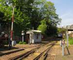 Ein Bahnbergang im DGEG Museum in Neustadt (Weinstr); 07.05.2011