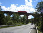 EISENBAHNVIADUKT WILNSDORF-RUDERSDORF/SIEGERLAND  Der Rudersdorfer Viadukt,184 Meter lang,wurde 1915 als eines von 3 Ingenieur-  Großbauwerken beim Bau der DILLSTRECKE SIEGEN-HAIGER