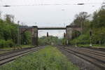 Die Bahnhofsbrücke  Brandenburger Tor  am 20.05.2023 in Eichenberg.