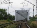 Bahnbrcke ber die Elbe bei Wittenberge 22.07.2009