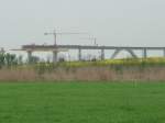 Neues von der Baustelle der Unstruttalbrcke nach dem Bibratunnel bei Wetzendorf; 02.05.2010   