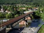 Die Neckar Brcke bei Neckargemnd am 18.07.11