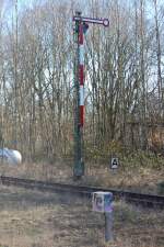 Am nachmittag des 17.Februar 2008 Zeigte das erste deutsche Hauptsignal fr Zge aus Richtung Roermond/Limburg Hp0.