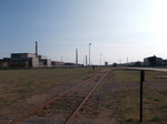 Die Gleise von der ehemaligen Werkbahn im KKW Lubmin liegen teilweise noch.Aufnahme vom 23.September 2016.
