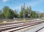 Noch nicht,an das neue Estw Bergen,angeschlossen,aber bereits aufgestellt,dieses Gleissperrsignal von Bergen/Rügen am 18.Mai 2017.