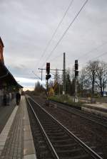 Zwei Ausfahrsignale in Sarstedtbei Hannover am 14.11.10.