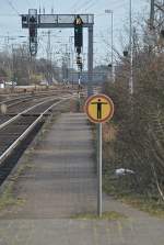 Ausfahrsingale in Wunstdorf, am 13.03.2011.