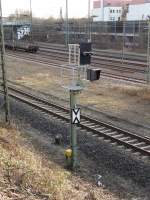 KS Signal an der Südeinfahrt Heidelberg Hbf am 06.03.15