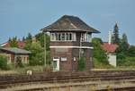 Blick auf das Stellwerk B2 in Haldensleben.

Haldensleben 22.07.2019