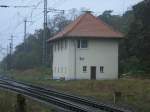 Fdl Stellwerk von Demmin an der Einfahrt aus Richtung Neubrandenburg am 02.November 2013.