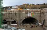 Untertunnelung eines Weinberges -    Am Nordkopf des neuen Stuttgarter Hauptbahnhofes graben sich die Tunnelbauer unter den Kriegsberg.