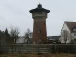 Wasserturm am Bahnhof in Lcknitz am 04.Februar 2013.