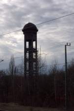 Unweit des Bahnhofes Südkreuz befindet sich dieser hohe Wasserturm.07.02.2014 13:05 Uhr.