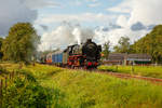 Terug naar Toen 2019: 01 1075 mit Sonderzug bei der Ausfahrt aus Loenen, am 07.09.2019.