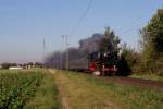 01 1075 mit einem Sonderzug in Dlken am 15.10.2011