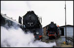 Viel Betrieb herrschte am 12.09.2003 im BW Hohne der Teutoburger Wald Eisenbahn.