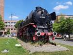 DB 01 1063 am 14.08.2021 als Denkmallok in Braunschweig Hbf.