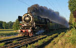 Der Amsterdamer - Dampflokomotive 01 1075 am 13.08.2022 in Anrath.