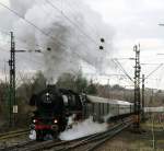 Droge Dampf..01 1066 Ausfahrt Stuttgart-Mnster, hinten schiebt 194 051 nach