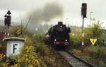 01 1066 mit einem Sonderzug im Oktober 2004 in Zweibrcken.